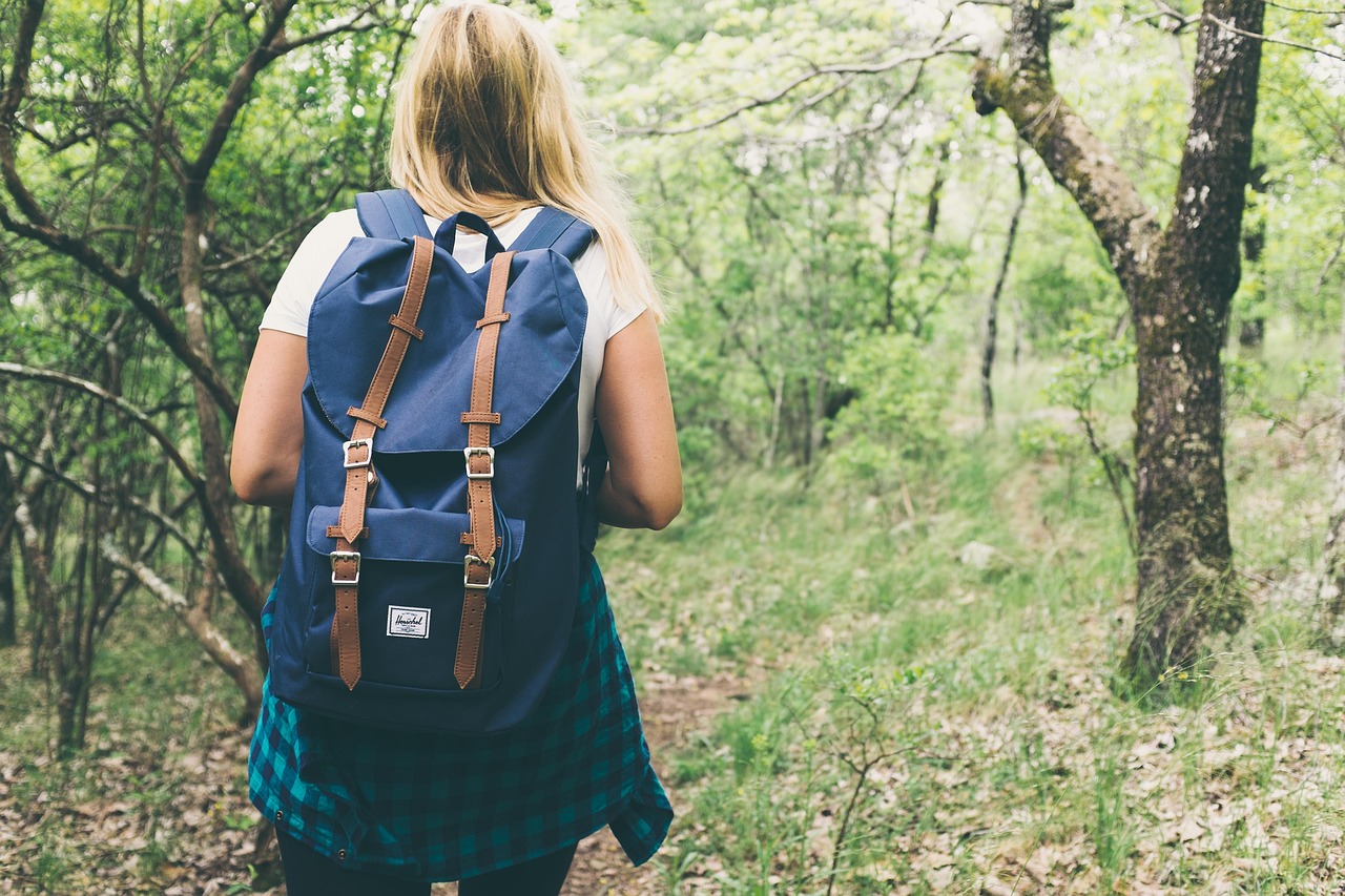backpack, bag, woman, girl, female, forest, lady, leisure, lifestyle, nature, outdoors, outside, recreation, teen, trees, walking, woods, young woman, hike, trek, trekking, backpacker, backpacking, hiking, hiker, backpack, bag, bag, walking, hiking, hiking, hiking, hiking, hiking